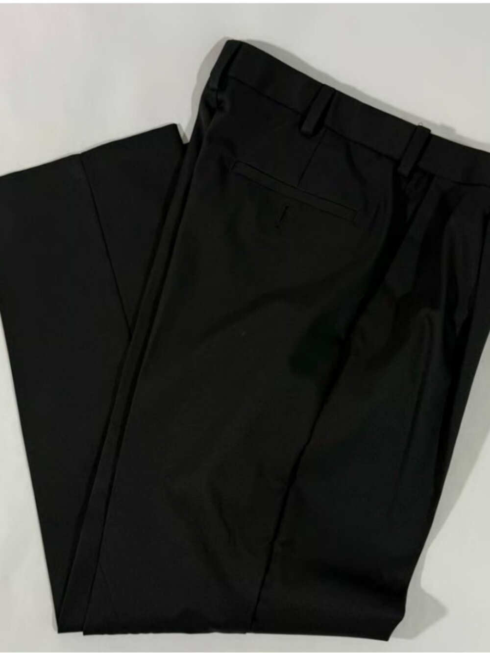 Men’s Haggar Black Cool Right Performance Flex Pants 32x30 Classic Fit Pleated